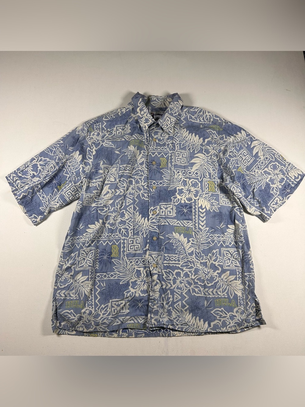 UCLA Bruins Reyn Spooner Shirt Mens XL Blue Hawaiian Tropical College University